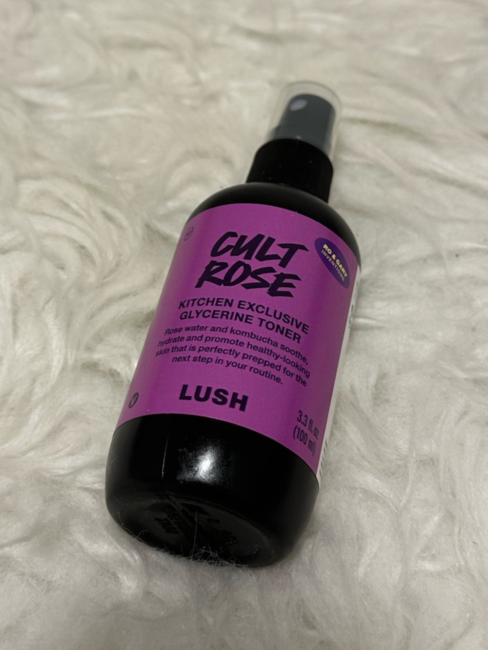 Lush x kitchen cult rose glycerine toner